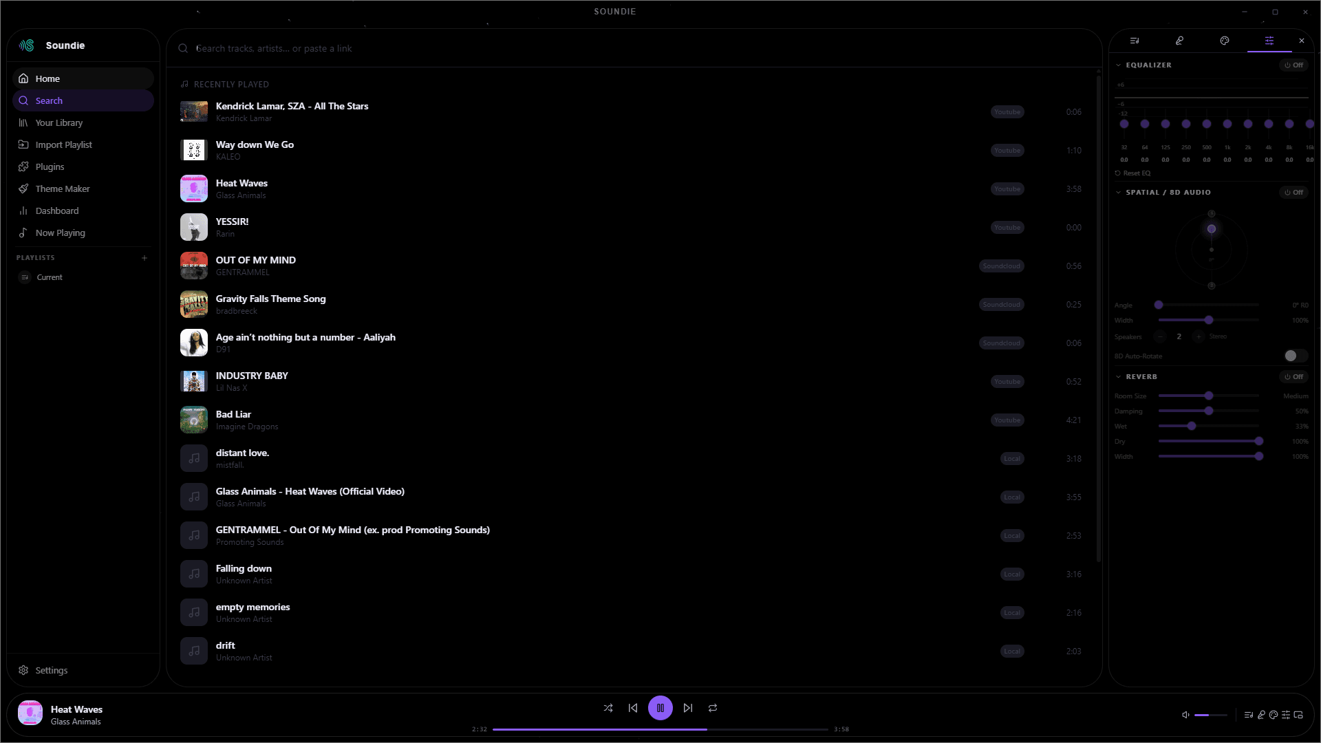 Search across connected sources